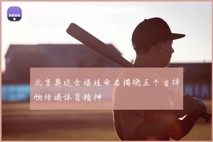 北京奥运会福娃命名揭晓五个吉祥物传递体育精神